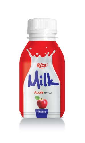 330ml PP bottle Apple Flavor Milk